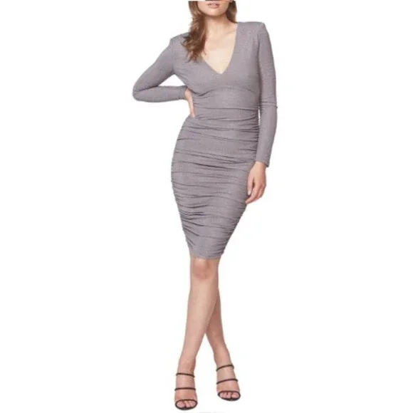 Bardot Lorena Metallic Long Sleeve Body-Con Dress Silver Grey At Nordstrom Rack - Womens Cocktail & Party Dresses - Wedding Guest Dresses Bardot Lorena Metallic Long Sleeve Body-Con Dress Silver Grey At Nordstrom Rack - Womens Cocktail & Party Dresses - Wedding Guest Dresses